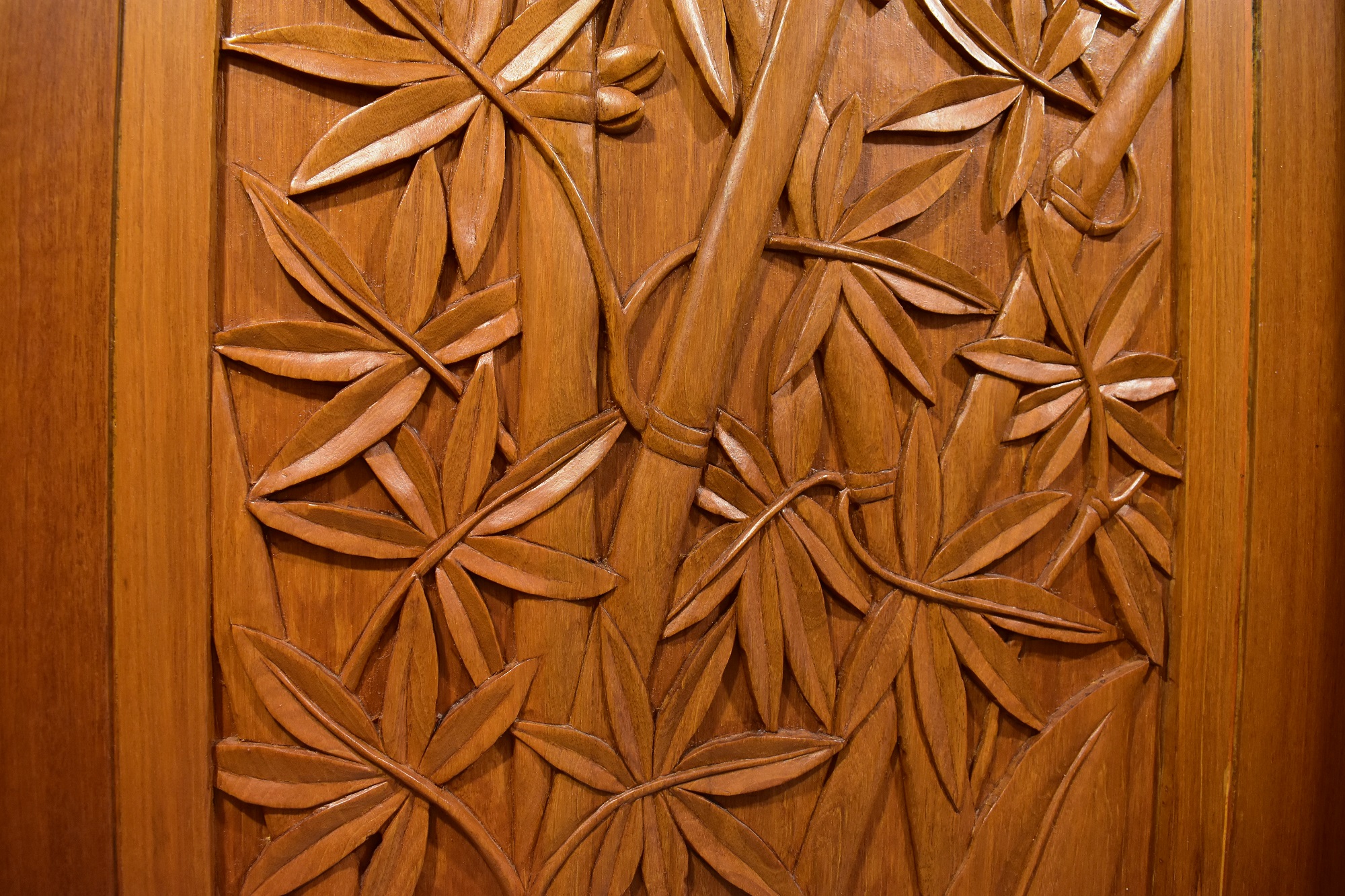Pikake Carved Door Hilo Beach House